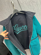 Gucci - Reversible Wool Blouson Jacket - Black / Emerald Green