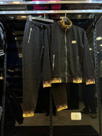 Louis Vuitton - Monogram Embossed Technical Tracksuit Set – Black & Gold