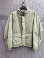 Zara - High-Neck Technical Padded Utility Jacket – Soft Sage