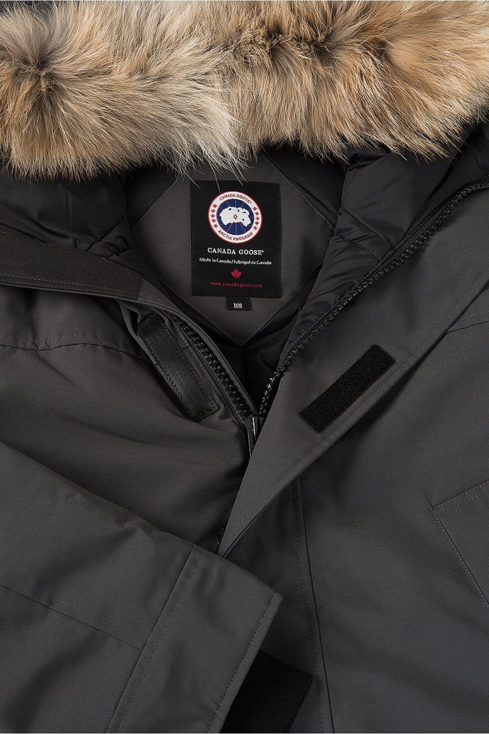 Canada Goose - Langford Parka – Graphite Grey | Men's Down Jacket with Fur Hood