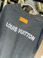 Louis Vuitton LV Arrow Logo Crewneck Sweatshirt - Black