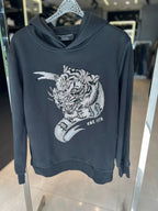 Philipp Plein - 'Platinum Tiger' Crystal Embellished Hoodie - Black
