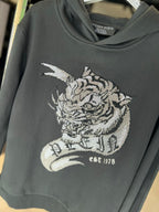 Philipp Plein - 'Platinum Tiger' Crystal Embellished Hoodie - Black