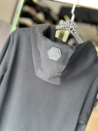 Philipp Plein - 'Platinum Tiger' Crystal Embellished Hoodie - Black