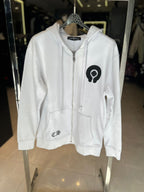 Chrome Hearts - Horseshoe Floral Zip-Up Hoodie - White