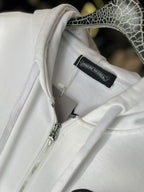 Chrome Hearts - Horseshoe Floral Zip-Up Hoodie - White