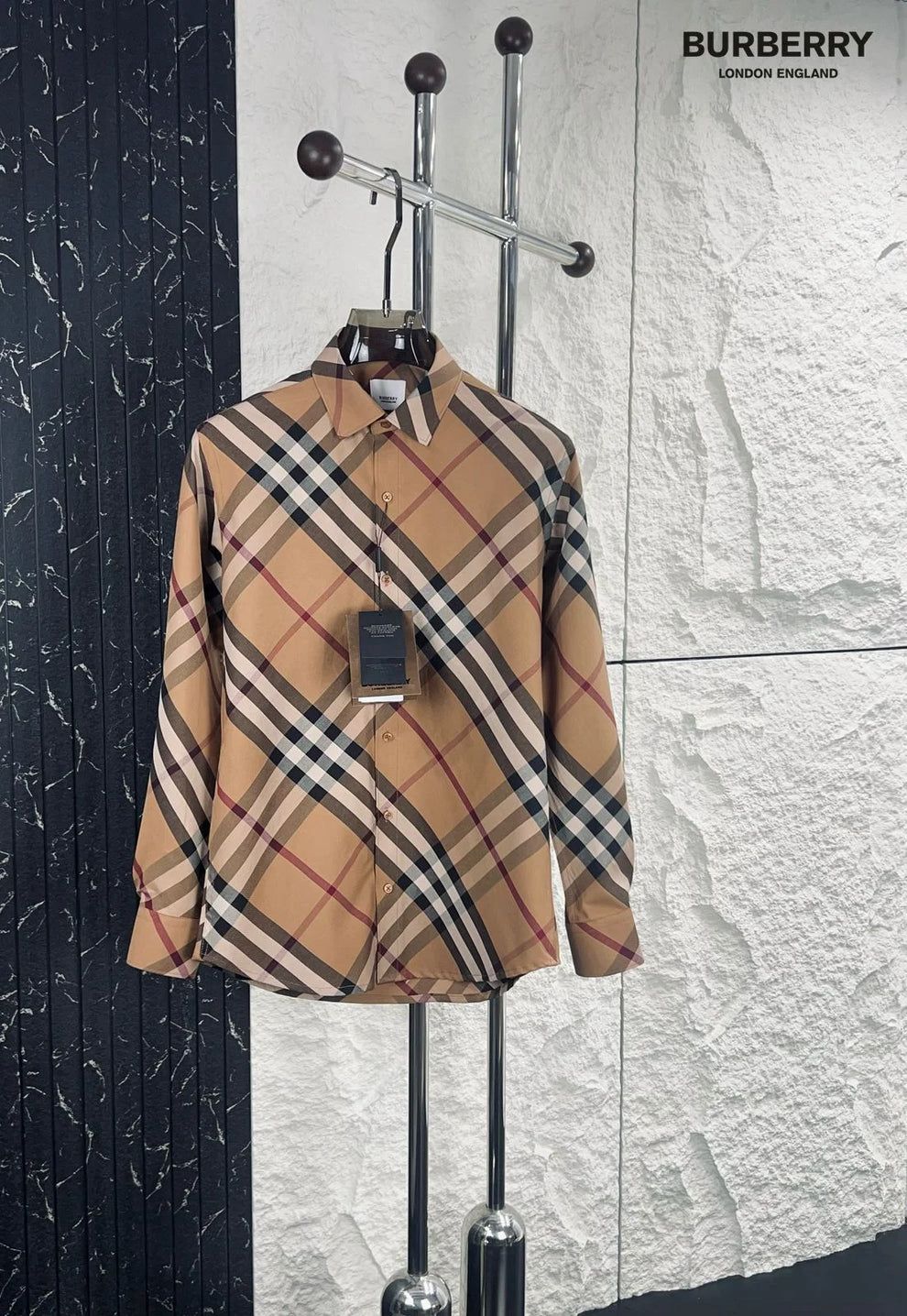 Burberry - Men’s Classic Vintage Check Long-Sleeve Shirt