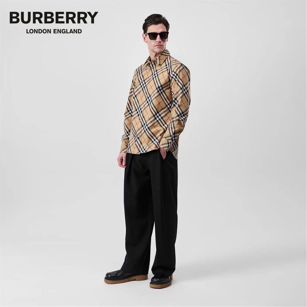 Burberry - Men’s Classic Vintage Check Long-Sleeve Shirt