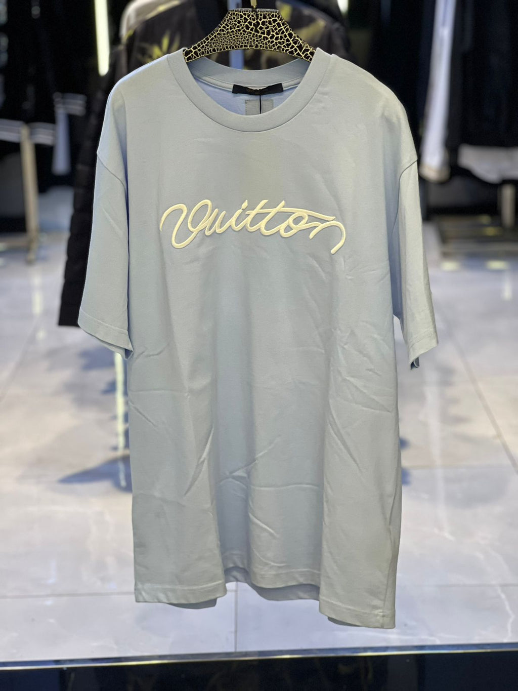 Louis Vuitton - Script Signature Embroidered T-Shirt - Light Blue