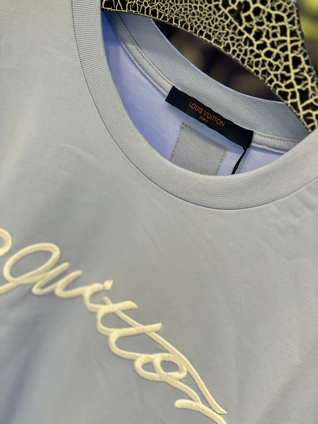 Louis Vuitton - Script Signature Embroidered T-Shirt - Light Blue