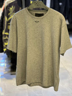 Prada - Enamel Triangle Logo T-Shirt - Heather Charcoal