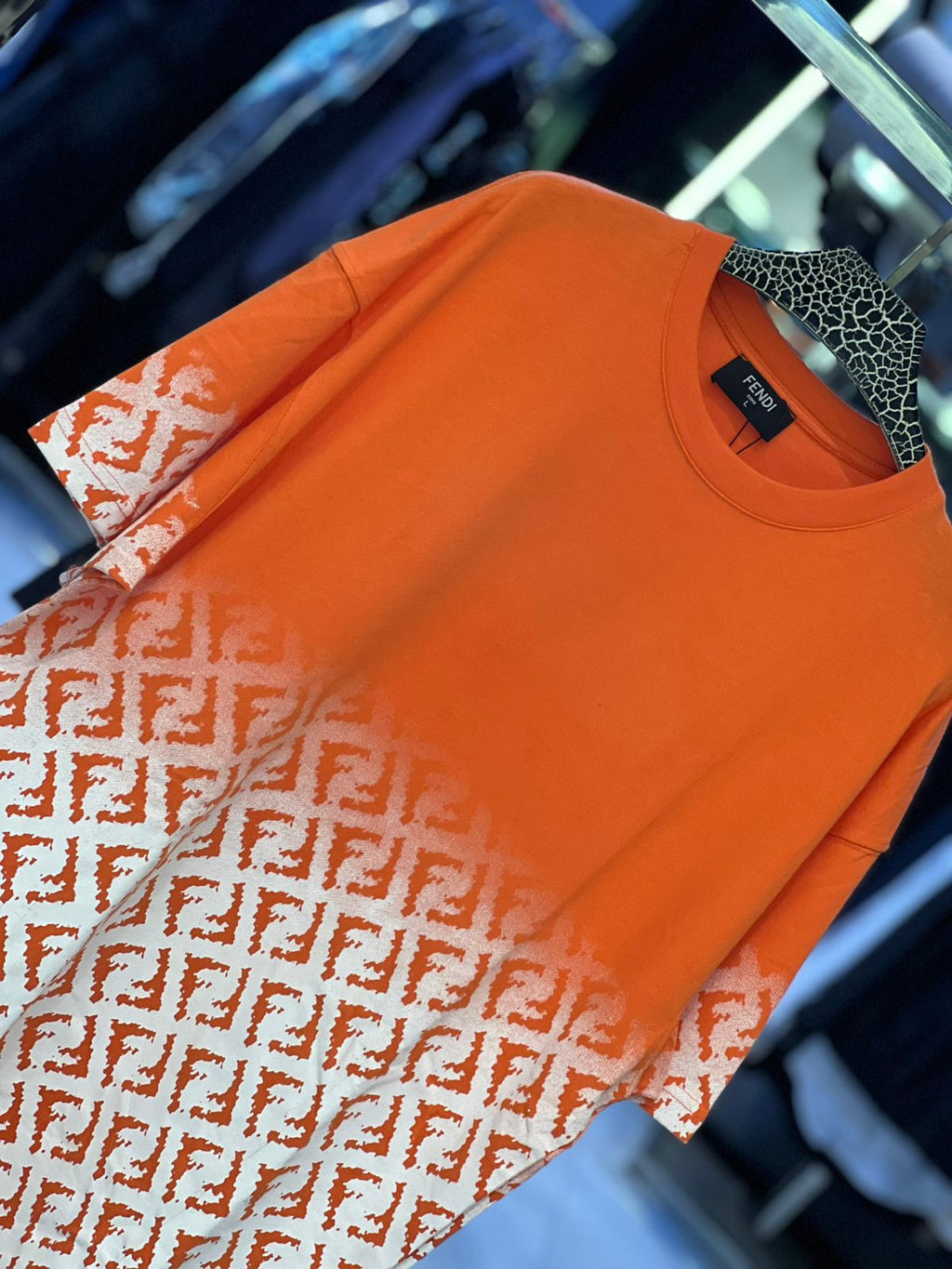 Fendi - Ombré FF Monogram T-Shirt - Sunset Orange