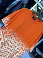 Fendi - Ombré FF Monogram T-Shirt - Sunset Orange
