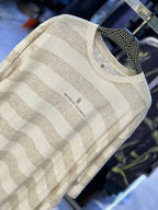 Brunello Cucinelli - Striped Cotton-Linen T-Shirt - Oatmeal & Cream