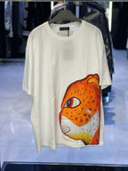 Louis Vuitton - Cheetah Illustration Graphic T-Shirt - White
