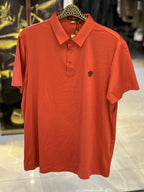 Versace - Medusa Head Cotton Polo T-Shirt - Coral Red