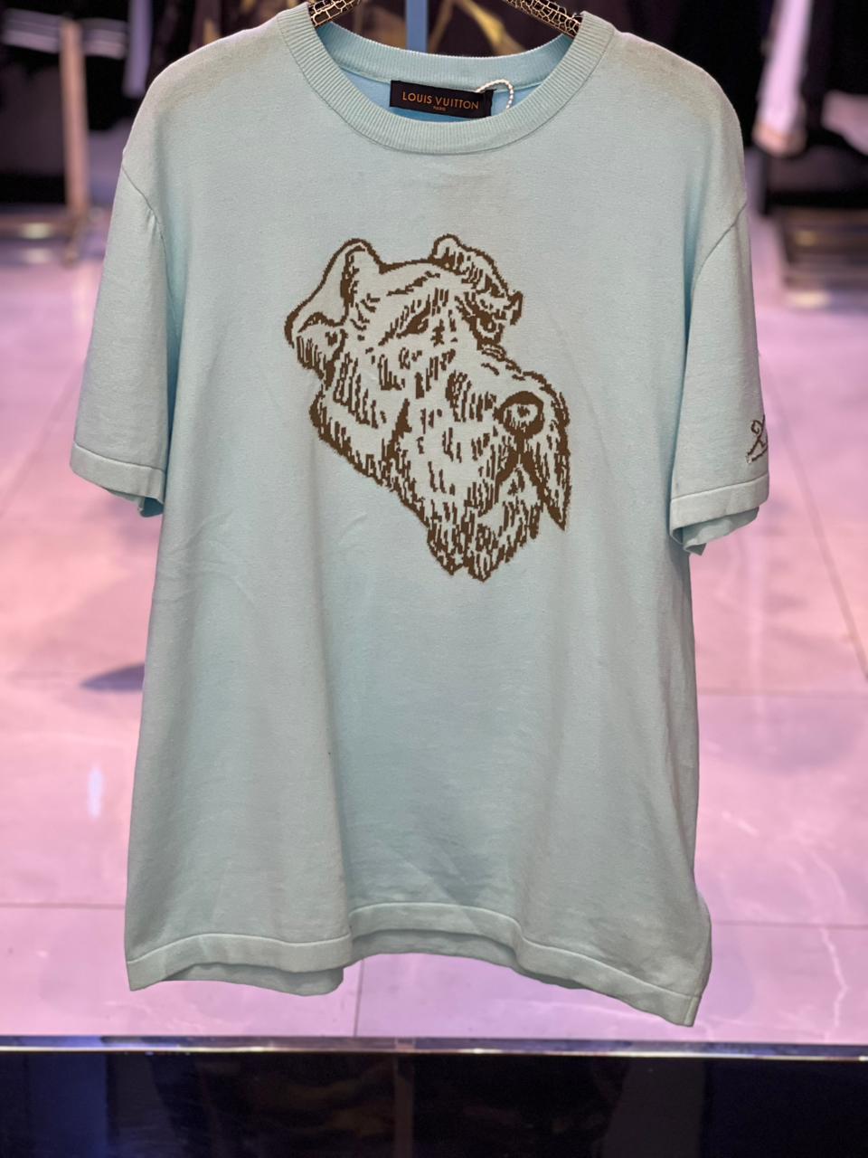 Louis Vuitton - Airedale Terrier Intarsia Knit T-Shirt