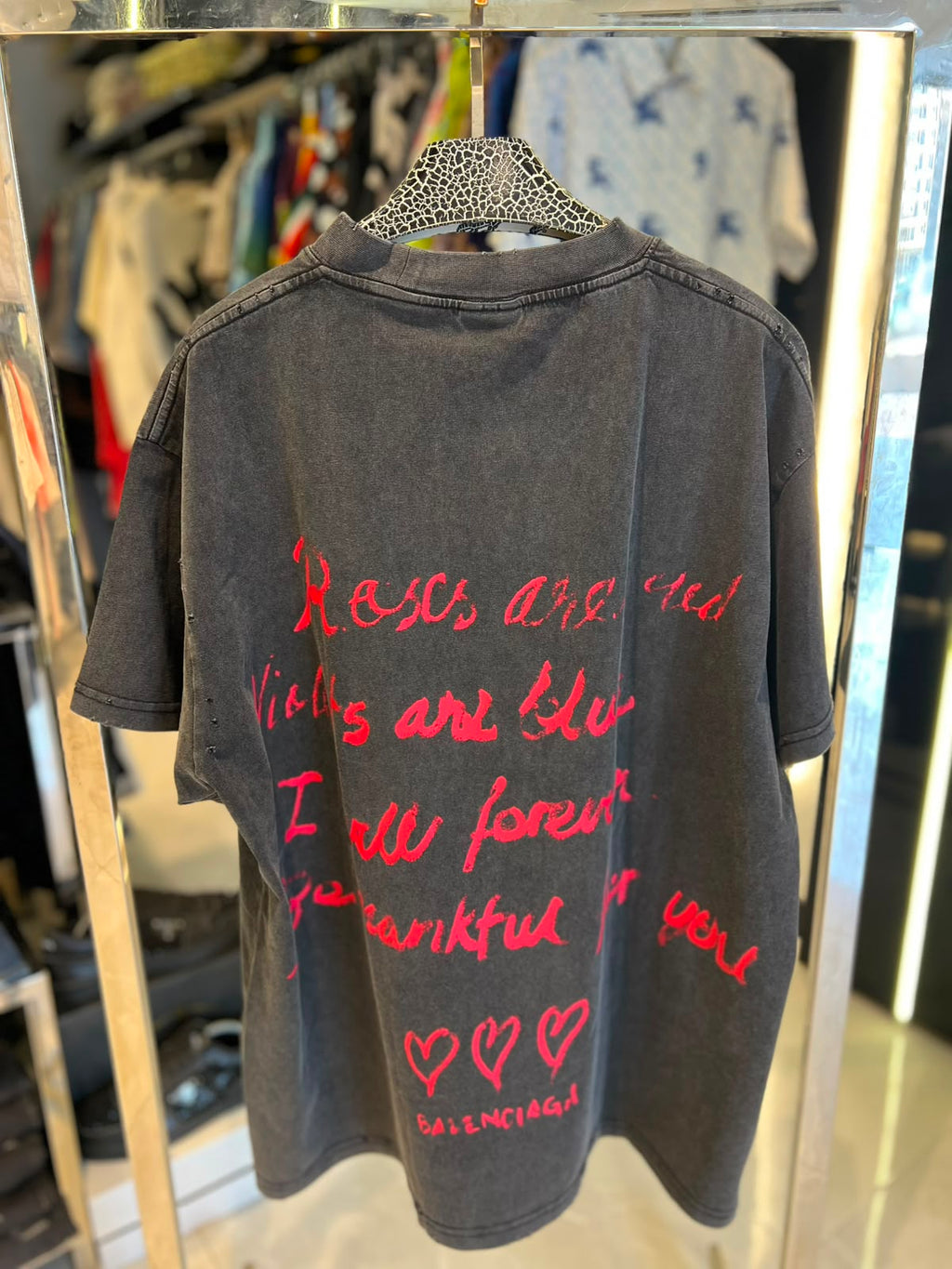 t.shirt Balenciaga Gray
