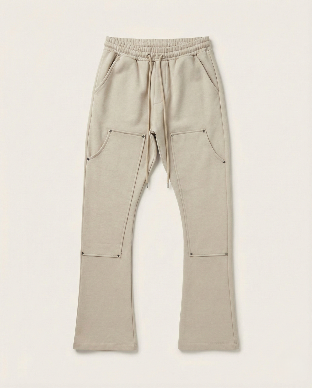 2Y Premium - Heavyweight Structured Cargo Joggers with Flared Hem