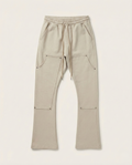 2Y Premium - Heavyweight Structured Cargo Joggers with Flared Hem