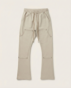2Y Premium - Heavyweight Structured Cargo Joggers with Flared Hem