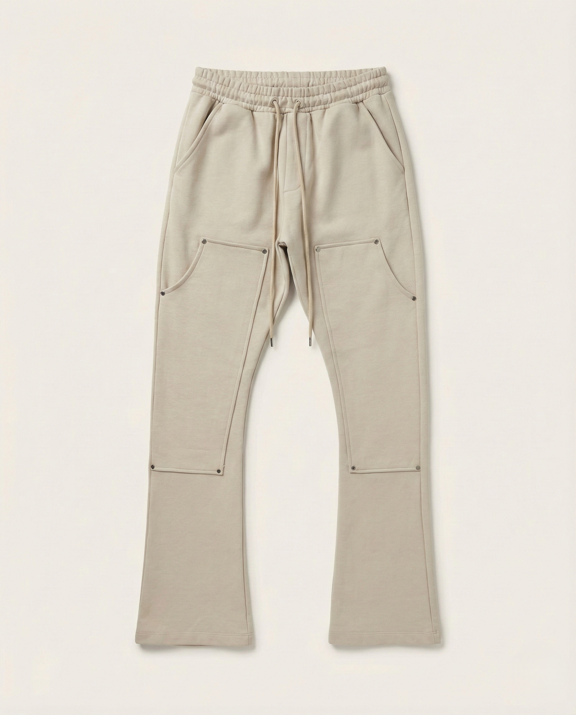2Y Premium - Heavyweight Structured Cargo Joggers with Flared Hem